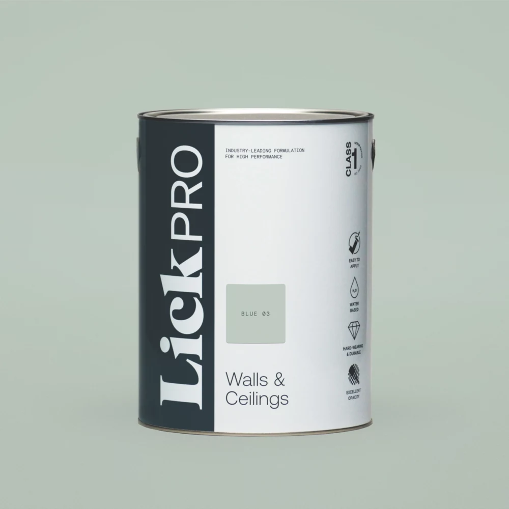 LickPro Matt Blue 03 Emulsion Paint 5Ltr LickPro Matt Blue 03 Emulsion Paint 5Ltr -Harris Paint Store 123JY P