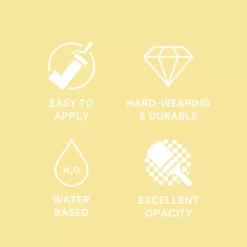 LickPro Eggshell Yellow 01 Emulsion Paint 5Ltr -Harris Paint Store 154JY A4