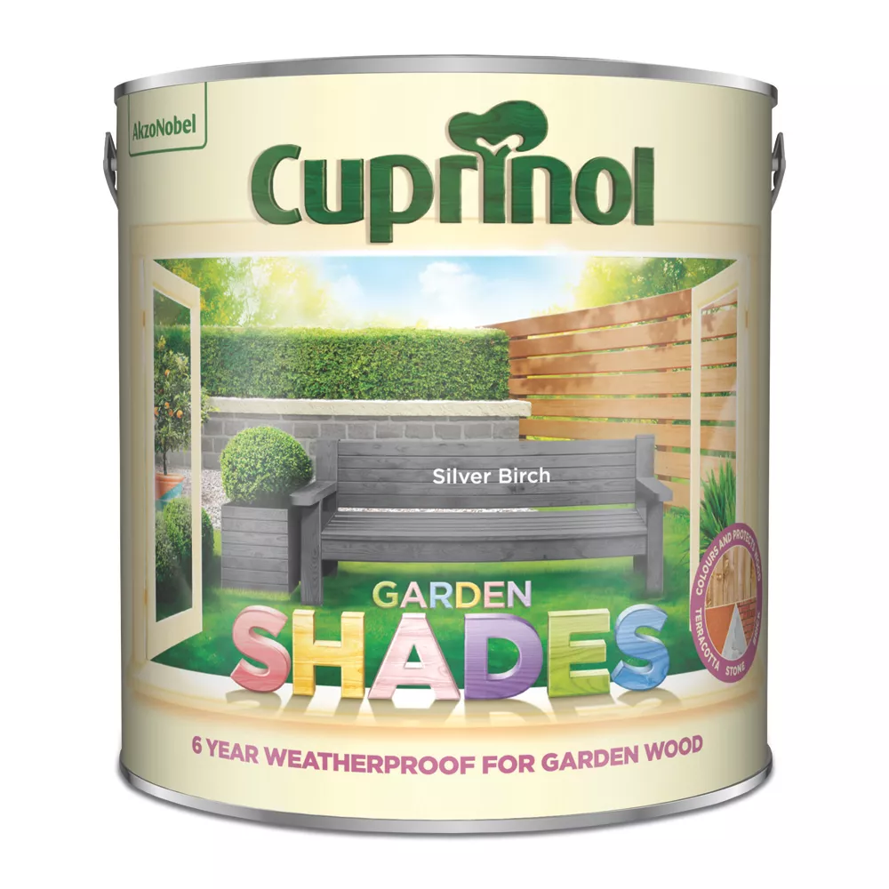 Cuprinol Garden Shades Wood Paint Matt Silver Birch 2.5Ltr Cuprinol Garden Shades Wood Paint Matt Silver Birch 2.5Ltr -Harris Paint Store 1810P A1