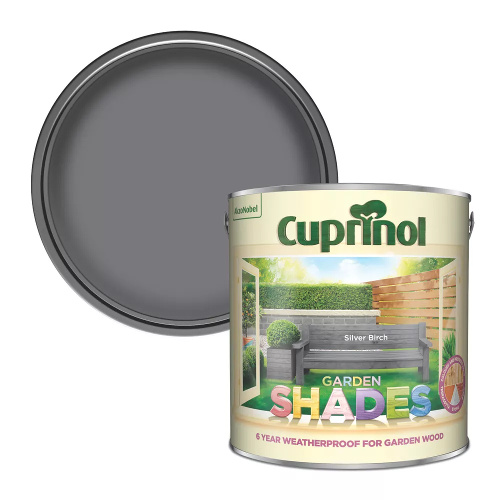 Cuprinol Garden Shades Wood Paint Matt Silver Birch 2.5Ltr Cuprinol Garden Shades Wood Paint Matt Silver Birch 2.5Ltr -Harris Paint Store 1810P P