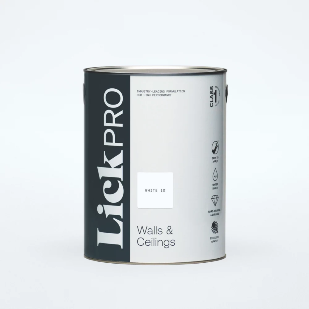 LickPro Eggshell White 10 Emulsion Paint 5Ltr LickPro Eggshell White 10 Emulsion Paint 5Ltr -Harris Paint Store 247JY P
