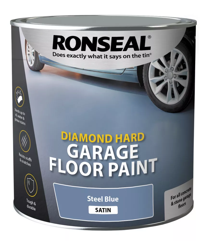 Ronseal Diamond Hard Garage Floor Paint Steel Blue 2.5Ltr Ronseal Diamond Hard Garage Floor Paint Steel Blue 2.5Ltr -Harris Paint Store 26632 A2