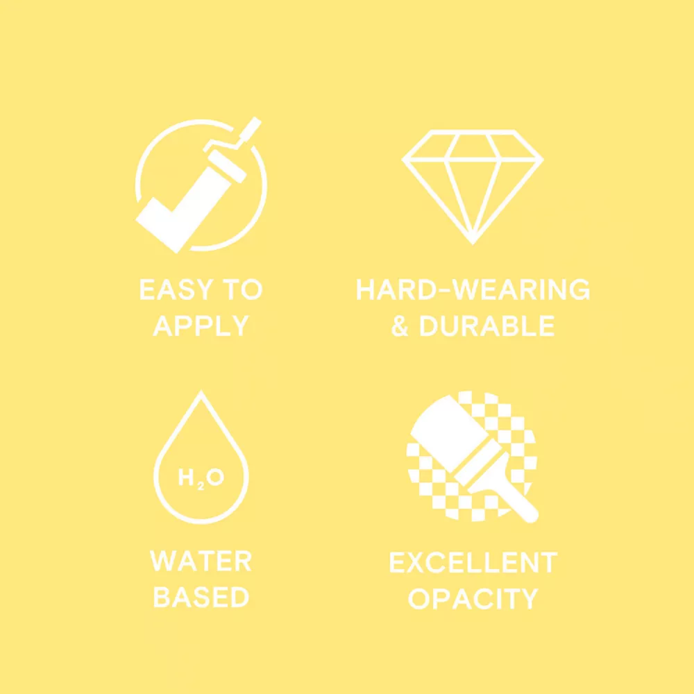 LickPro Eggshell Yellow 06 Emulsion Paint 2.5Ltr LickPro Eggshell Yellow 06 Emulsion Paint 2.5Ltr -Harris Paint Store 273JY A4