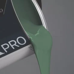 LickPro Eggshell Green 20 Emulsion Paint 2.5Ltr -Harris Paint Store 275JY A2