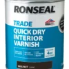 Ronseal Trade Quick-Dry Interior Varnish Satin Walnut 750ml -Harris Paint Store 320HT P