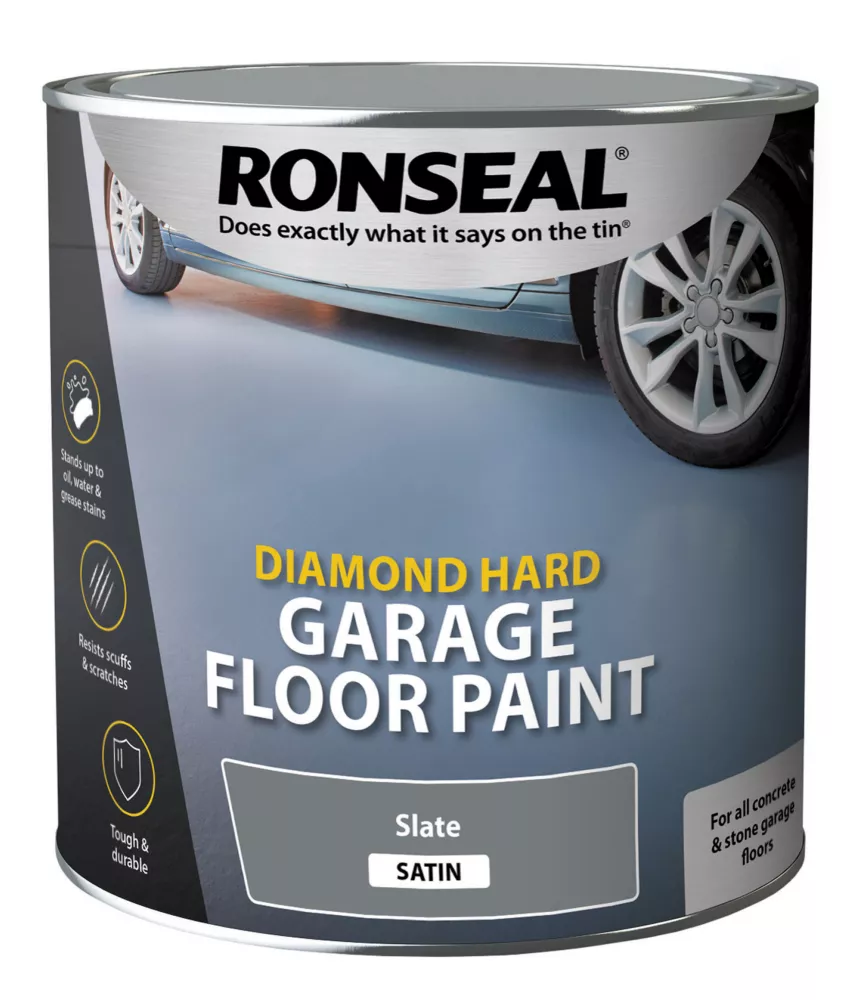 Ronseal Diamond Hard Garage Floor Paint Slate 2.5Ltr Ronseal Diamond Hard Garage Floor Paint Slate 2.5Ltr -Harris Paint Store 36047 P