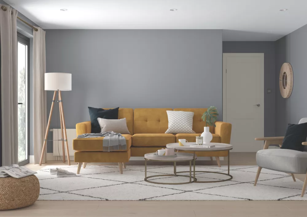 Dulux Matt Natural Slate Emulsion Paint 2.5Ltr Dulux Matt Natural Slate Emulsion Paint 2.5Ltr -Harris Paint Store 3654K A2