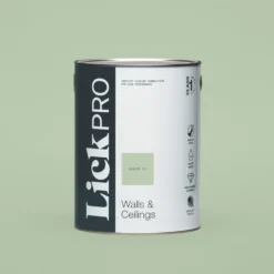 LickPro Eggshell Green 13 Emulsion Paint 5Ltr