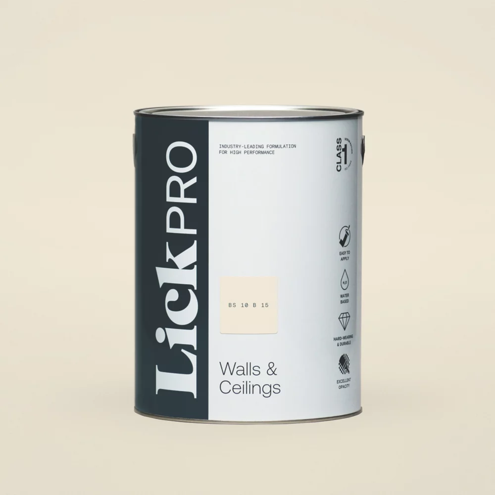 LickPro Matt White BS 10 B 15 Emulsion Paint 5Ltr LickPro Matt White BS 10 B 15 Emulsion Paint 5Ltr -Harris Paint Store 454JY P