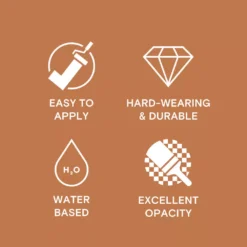 LickPro Matt Orange 02 Emulsion Paint 5Ltr -Harris Paint Store 465JY A4