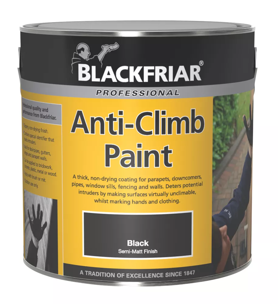 Blackfriar Anti-Climb Paint Black 1Ltr Blackfriar Anti-Climb Paint Black 1Ltr -Harris Paint Store 5810P P