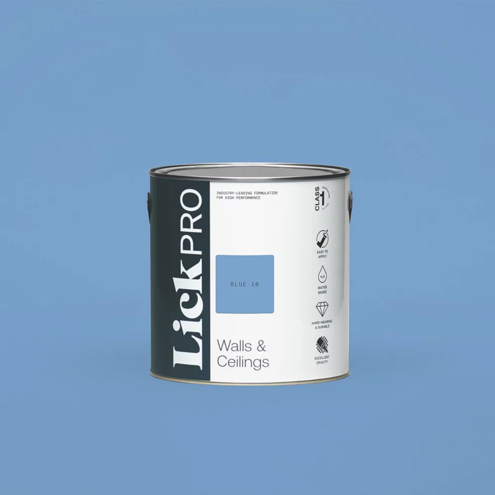 LickPro Matt Blue 10 Emulsion Paint 2.5Ltr LickPro Matt Blue 10 Emulsion Paint 2.5Ltr -Harris Paint Store 601JY P