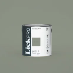 LickPro Matt Green 02 Emulsion Paint 2.5Ltr