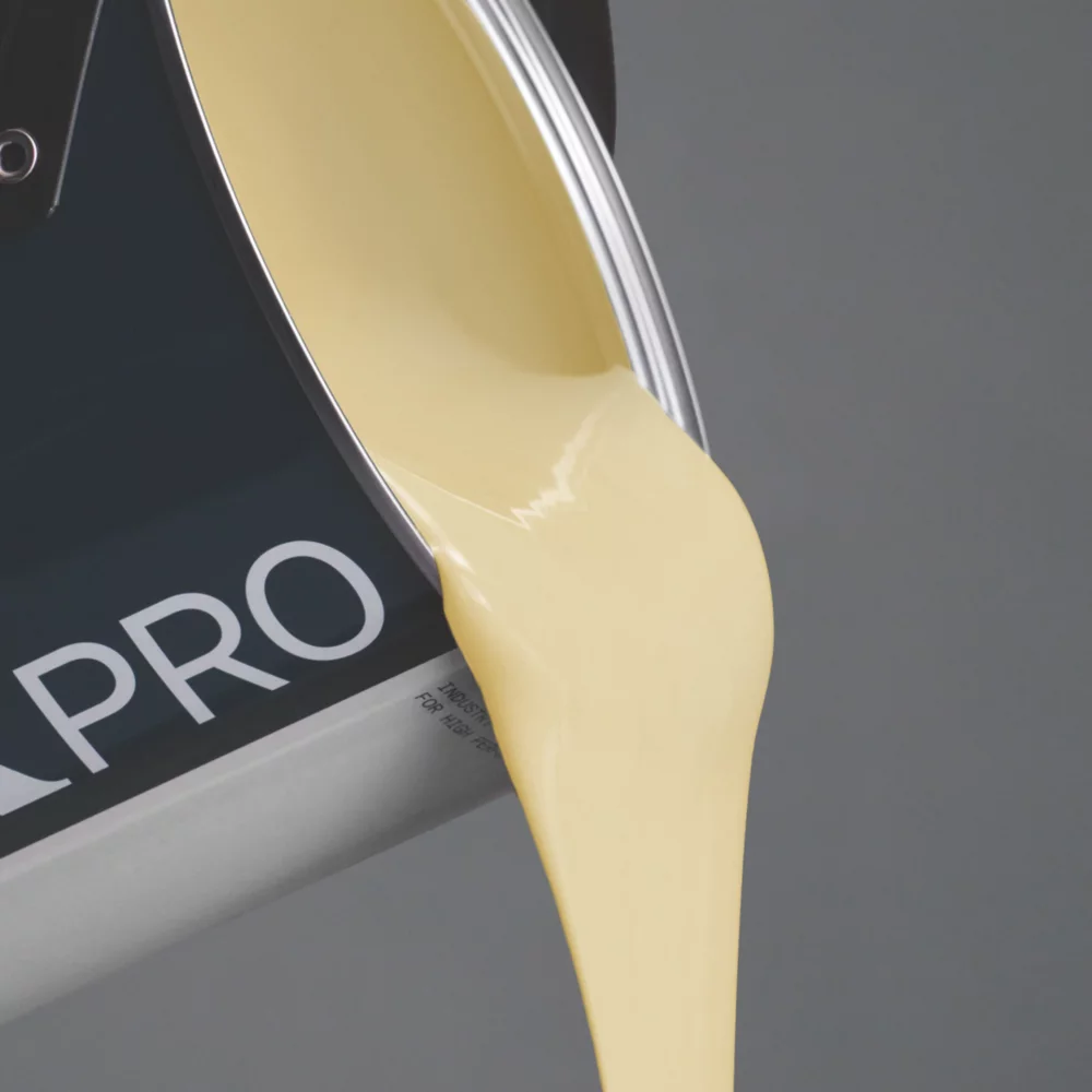 LickPro Eggshell Yellow 07 Emulsion Paint 2.5Ltr LickPro Eggshell Yellow 07 Emulsion Paint 2.5Ltr -Harris Paint Store 661JY A2