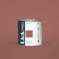 LickPro Eggshell Red 01 Emulsion Paint 2.5Ltr