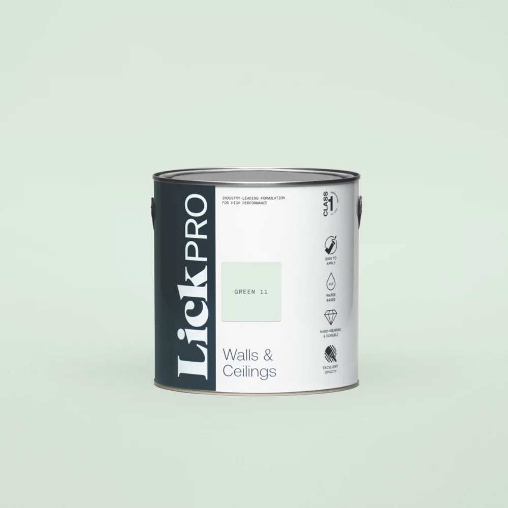 LickPro Matt Green 11 Emulsion Paint 2.5Ltr LickPro Matt Green 11 Emulsion Paint 2.5Ltr -Harris Paint Store 779JX P