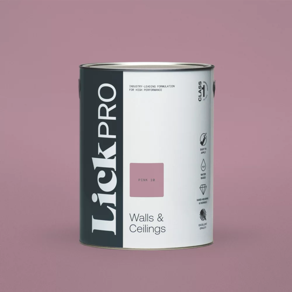 LickPro Eggshell Pink 10 Emulsion Paint 5Ltr LickPro Eggshell Pink 10 Emulsion Paint 5Ltr -Harris Paint Store 830JY P