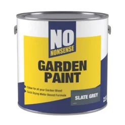 No Nonsense Garden Colour Wood Paint Semi-Matt Slate Grey 2.5Ltr