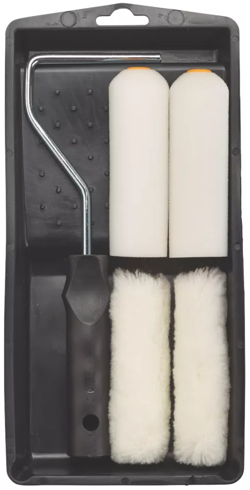 No Nonsense 4" Mini Roller & Tray Set 6 Pieces No Nonsense 4" Mini Roller & Tray Set 6 Pieces -Harris Paint Store 8467V P