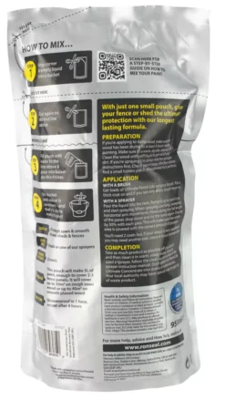 Ronseal Ultimate Fence Life Concentrate Treatment Red Cedar 5L From 950mlLtr -Harris Paint Store 847RV A3