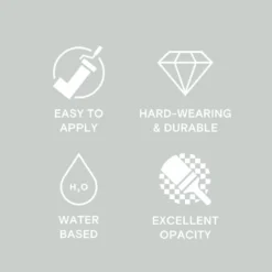 LickPro Matt Blue 01 Emulsion Paint 5Ltr -Harris Paint Store 872JY A4