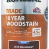 Ronseal Trade 10 Year Woodstain Satin Deep Mahogany 750ml -Harris Paint Store 895FG P