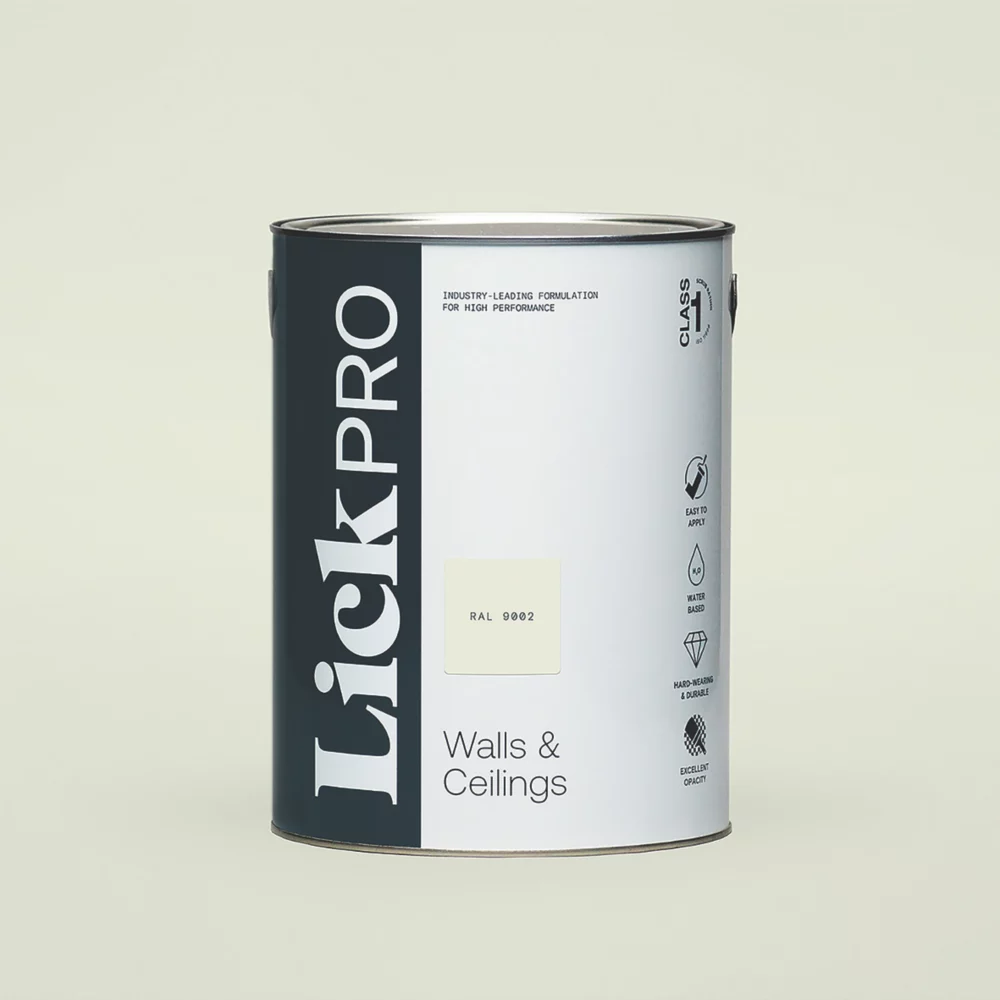 LickPro Matt Grey RAL 9002 Emulsion Paint 5Ltr LickPro Matt Grey RAL 9002 Emulsion Paint 5Ltr -Harris Paint Store 971JY P