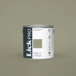 LickPro Matt Green BS 12 B 21 Emulsion Paint 2.5Ltr
